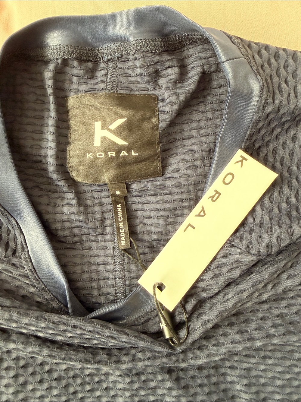NWT Koral Sofia Netz Pullover - Midnight Blue - Small - Picture 4 of 8